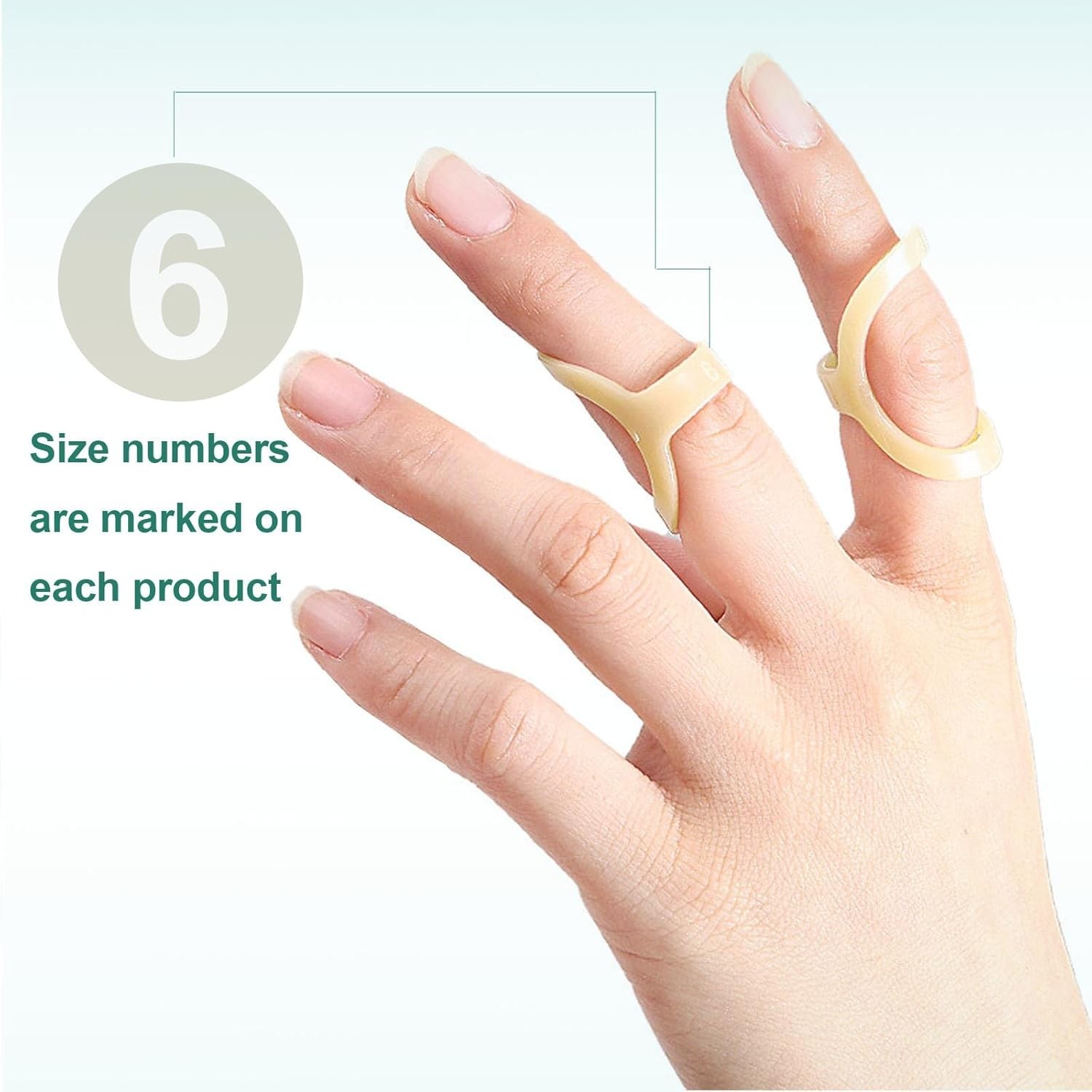 8-40 PCS Oval Finger Splints Trigger Finger Kit for Size 5,6,7,8,9,10,11,12 US