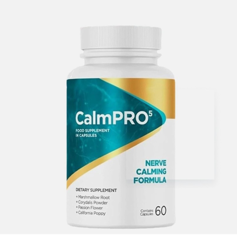 Nerve Calming Formula – 60 Vegan Capsules, GMO-Free CalmPro 5 1 Month Supply