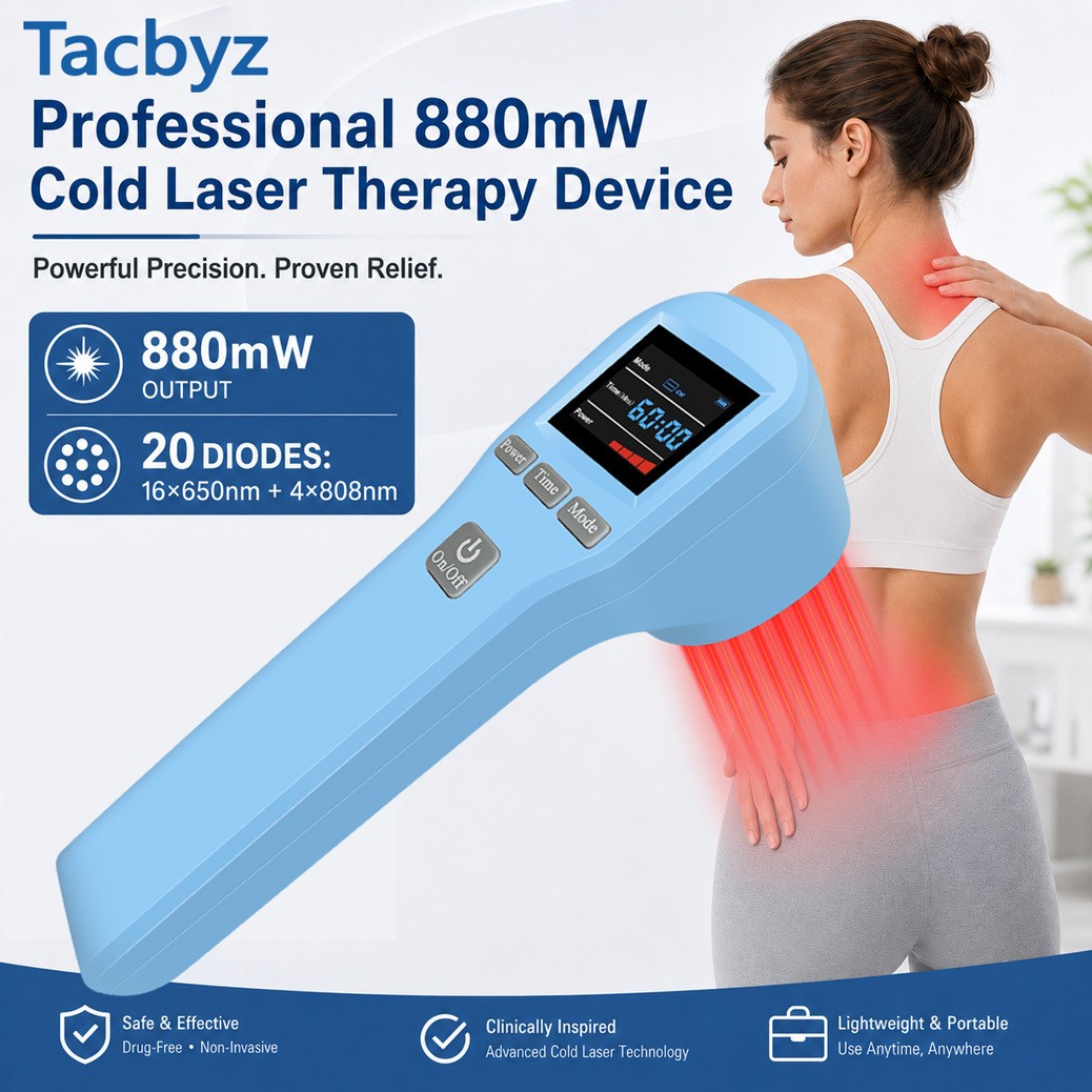 650nm808nm Handheld Red Light Laser Therapy for Muscle Joint Fatigue Pain Relief