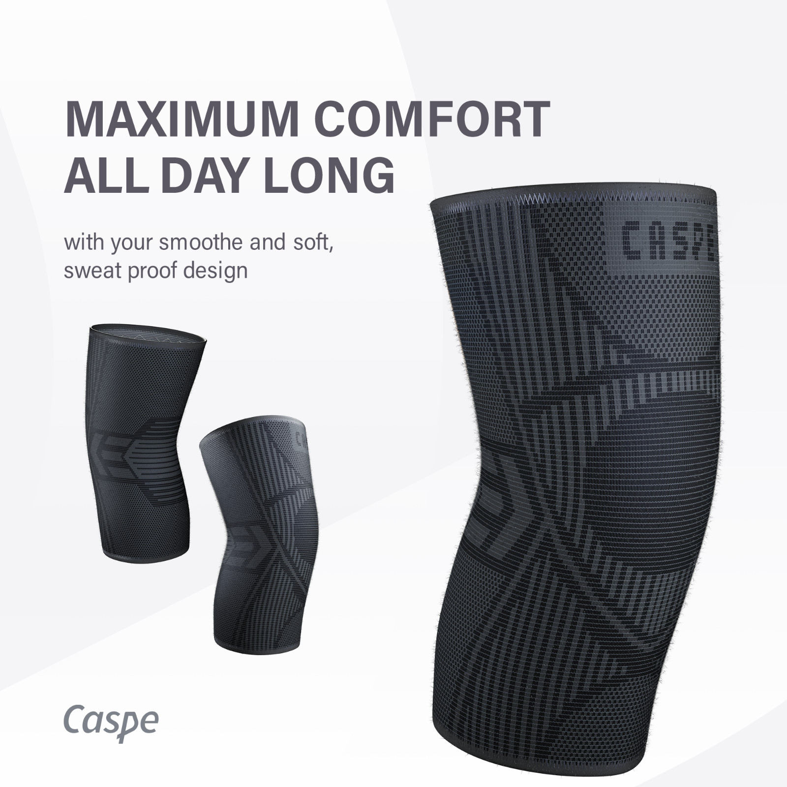 2X Knee Sleeve Compression Brace Knee Support Sport Joint Pain Arthritis Relief