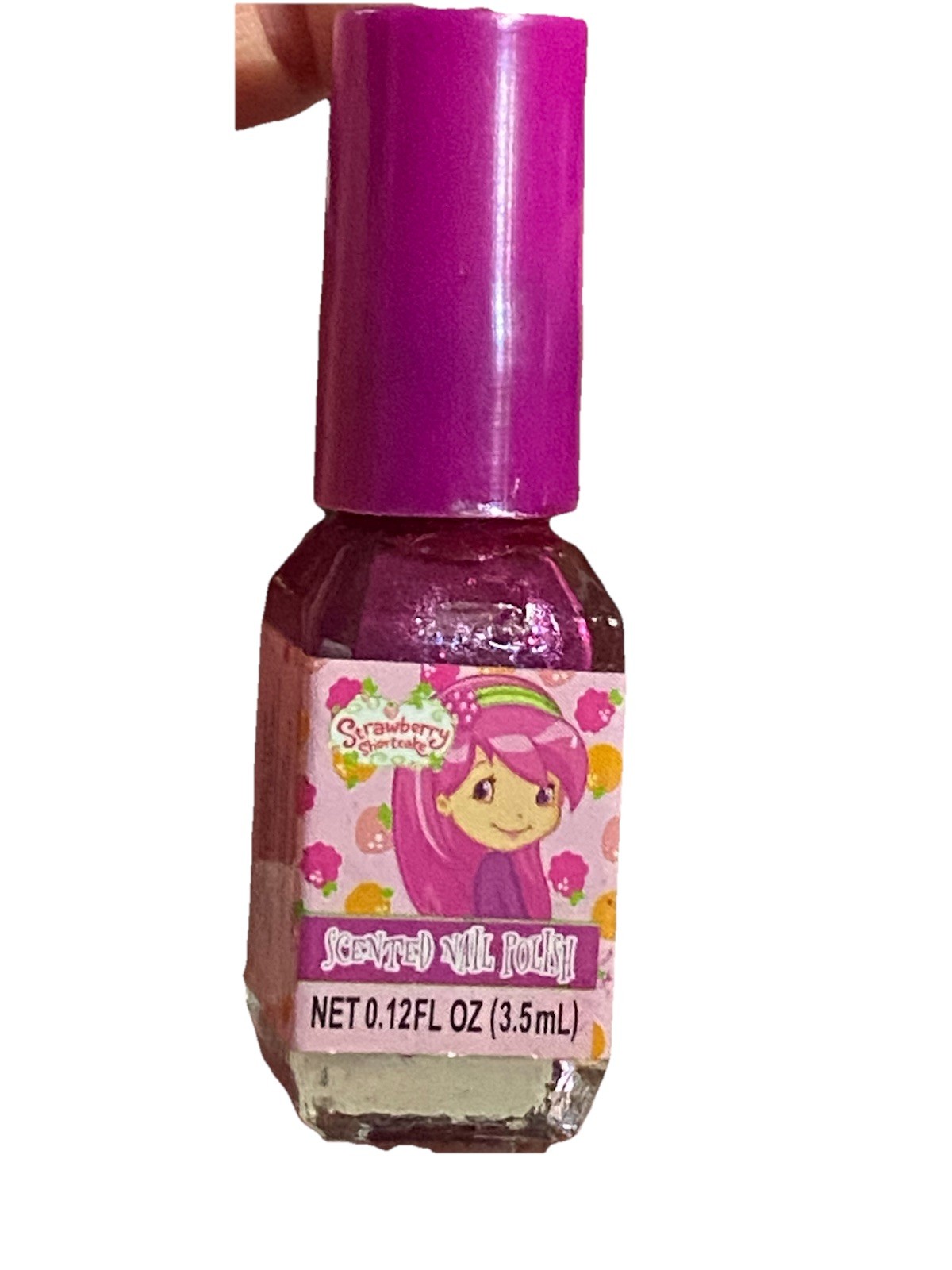 2014 Strawberry Shortcake Scented Nail Polish Raspberry Torte Collectible 0.12