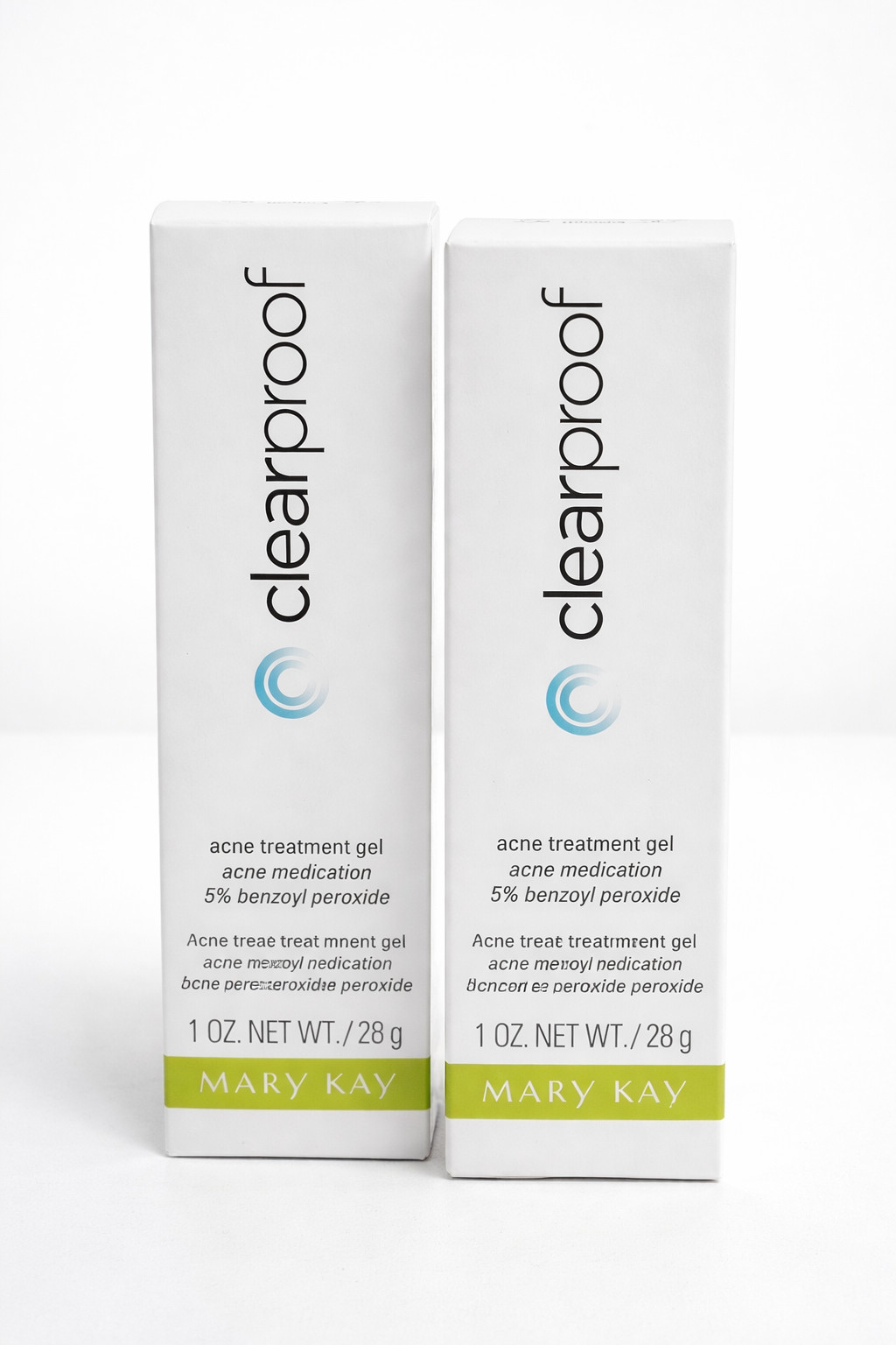 Mary Kay Clearproof Acne Treatment Gel 1 oz (2 Pack) 5% Benzoyl Peroxide NEW
