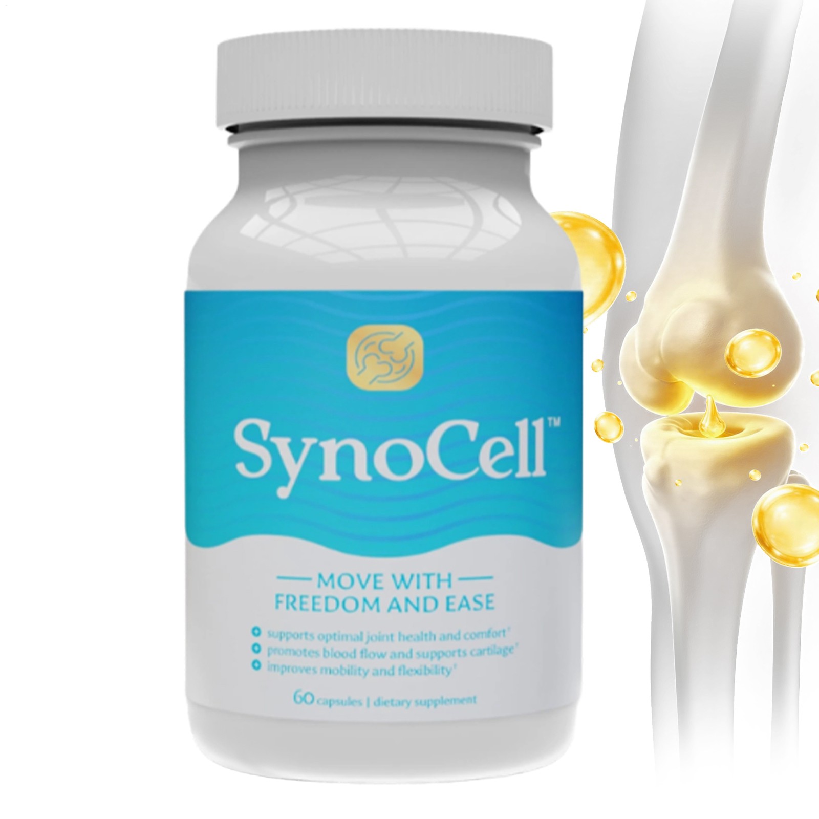 Synocell Glucosamine Chondroitin Complex Back Neck & Joint Support Supplement