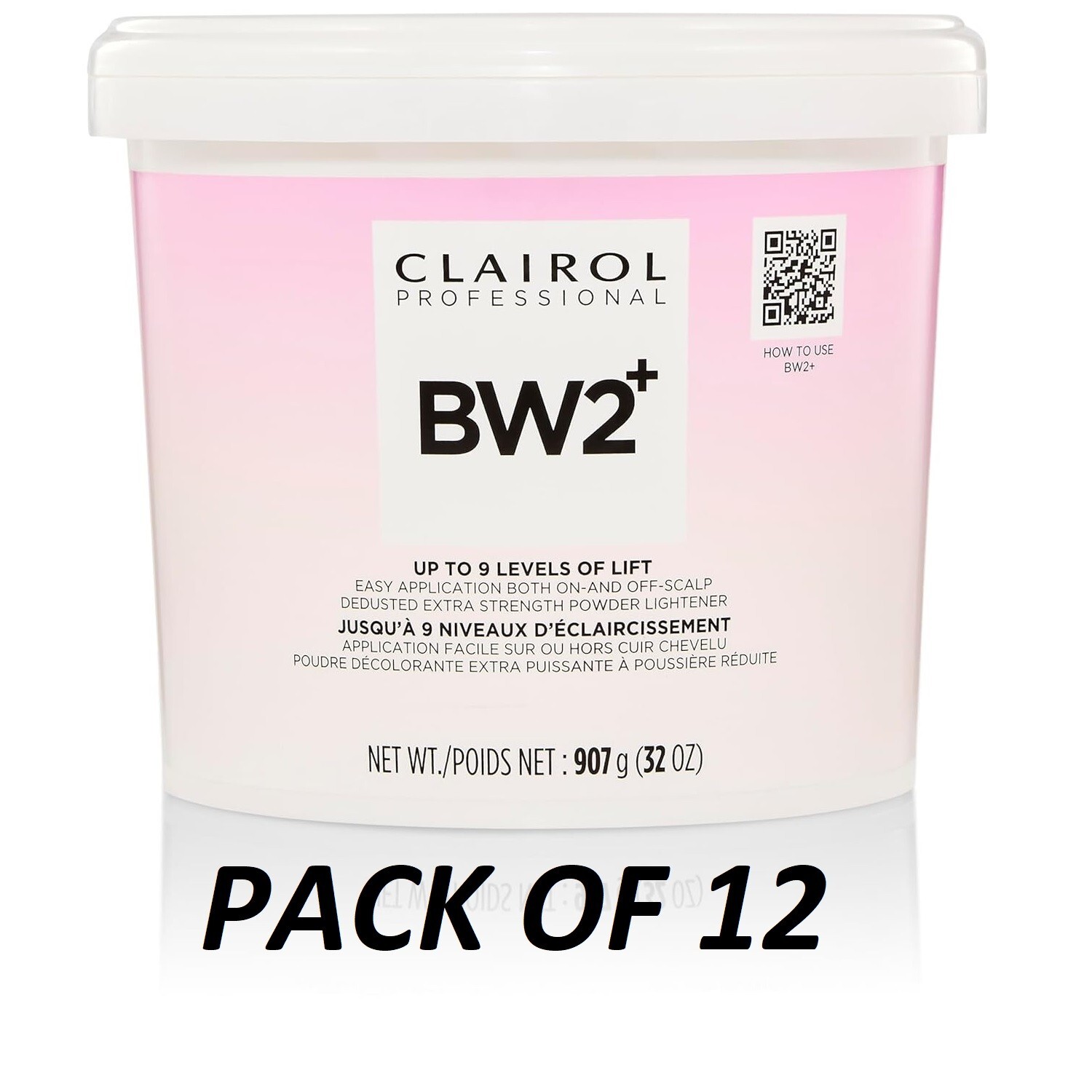 Clairol Bw2 Tub Powder Lightener Extra-Strength, 32 oz. – PACK OF 12