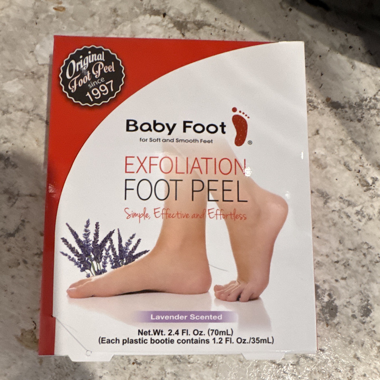 Baby Foot Exfoliation Peel Original Exfoliant Mask Callus Remover Lavender Scent