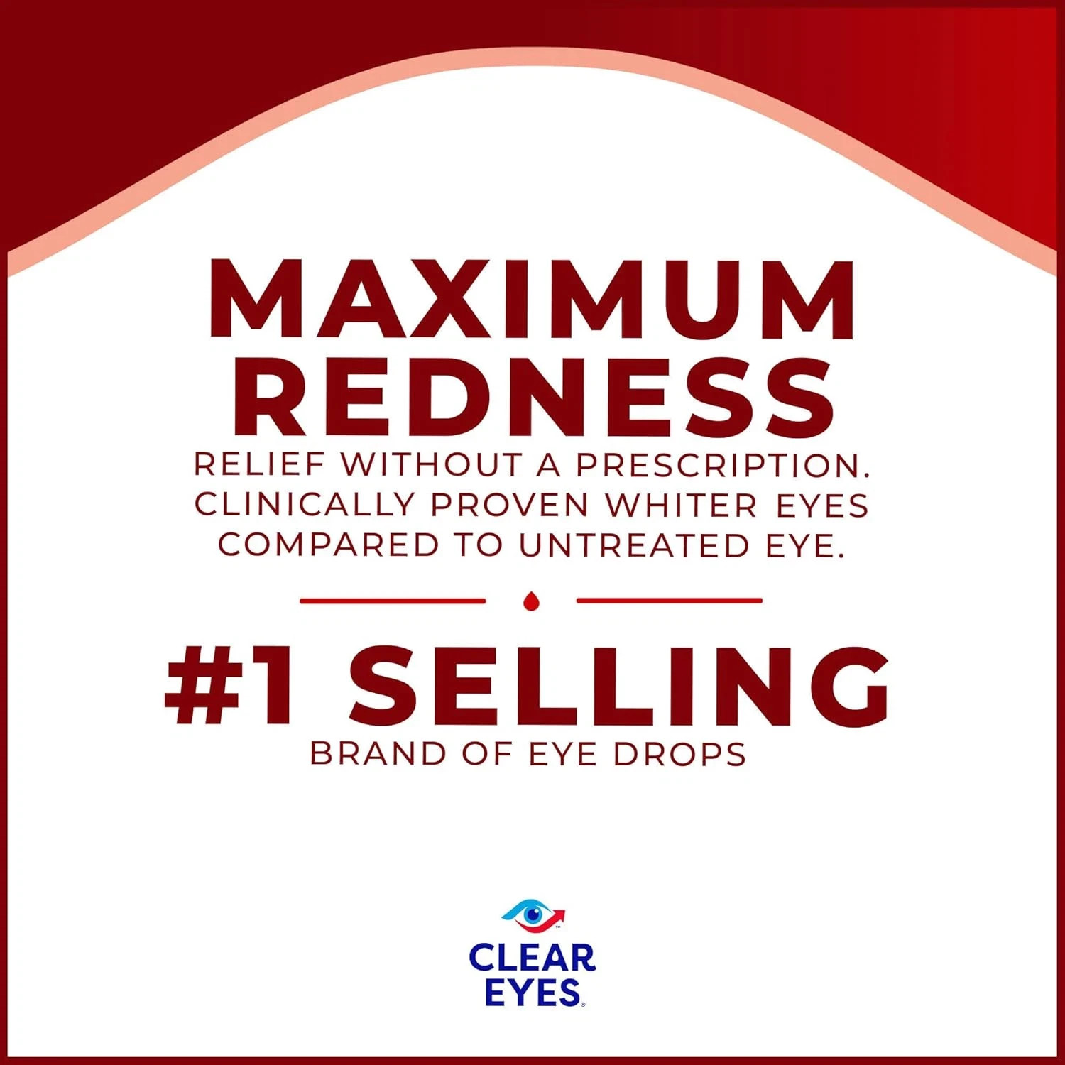 3 Pack Clear Eyes Maximum Strength Redness Relief Eye Drops 0.5 Oz Each