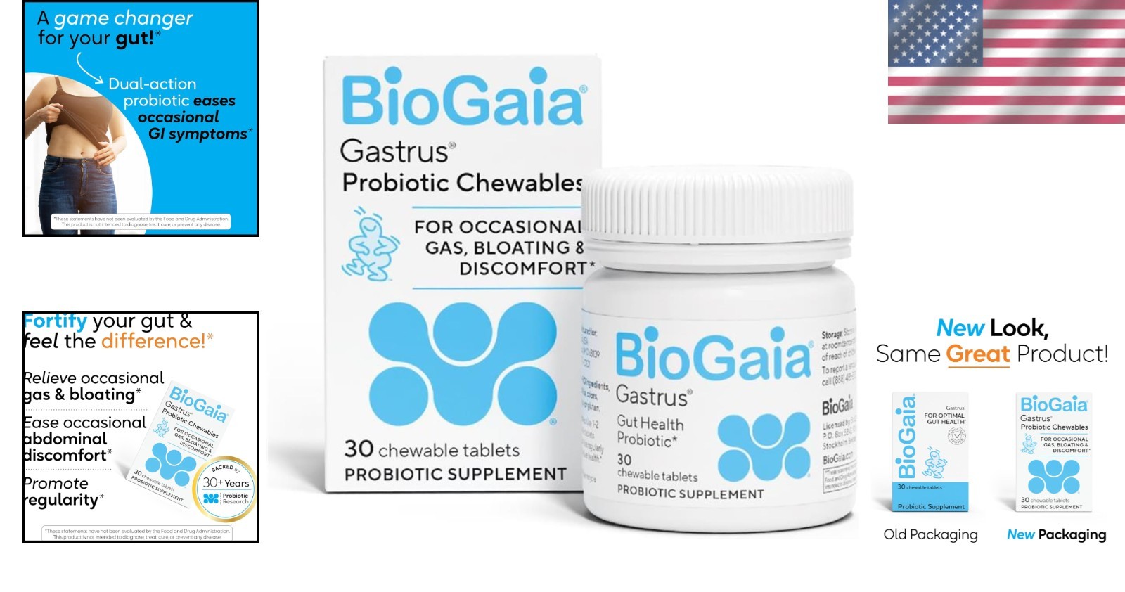 Clinically Validated Gastrus Probiotic: Eases Gas & Promotes a Balanced Gut