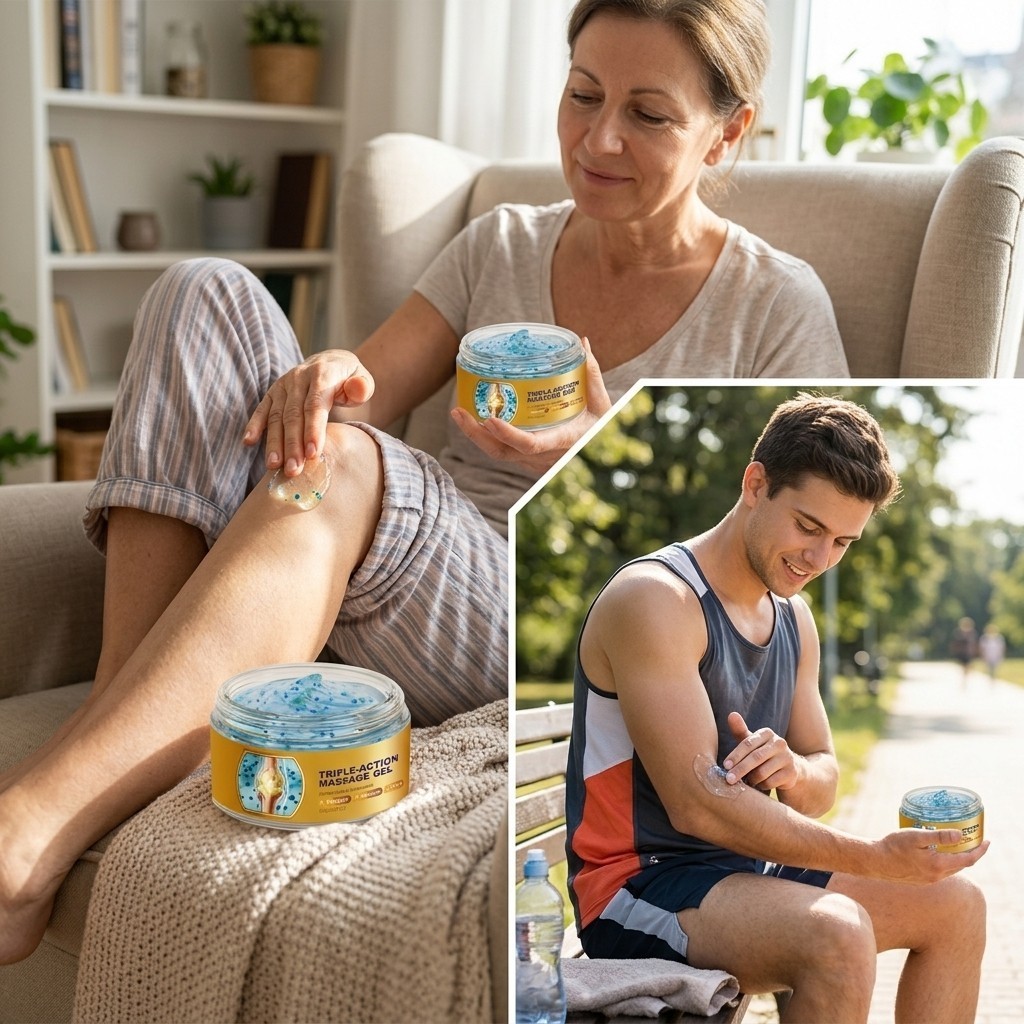 Triple Action Massage Gel Fast Absorbing Triple-Action Body Gel for Muscle&Joint