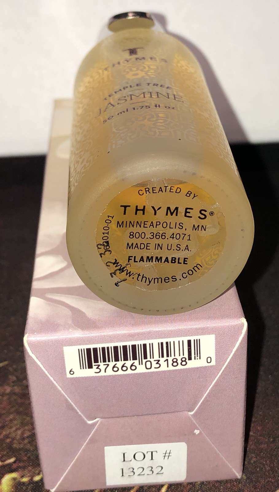 Thymes Temple Tree JASMINE Cologne Spray 50 mL 1.75 fl oz NEW IN BOX Rare