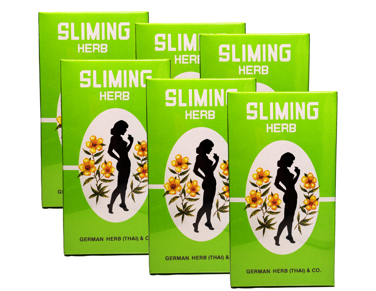 German Herb Sliming Herb/Slimming Tea/Thai Herbal Tea – 6 Boxes (300 Teabags)