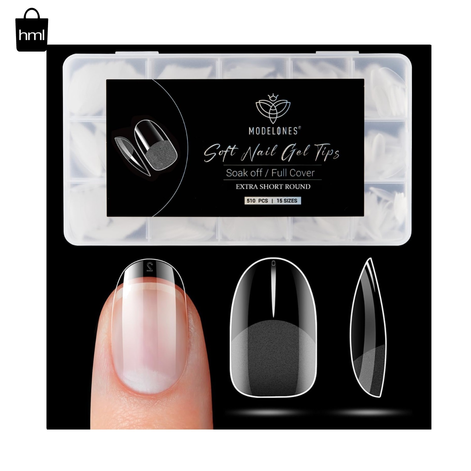 Versatile 510 Pcs Full Cover Nail Tips – Short Matte Round for All Nail Styles