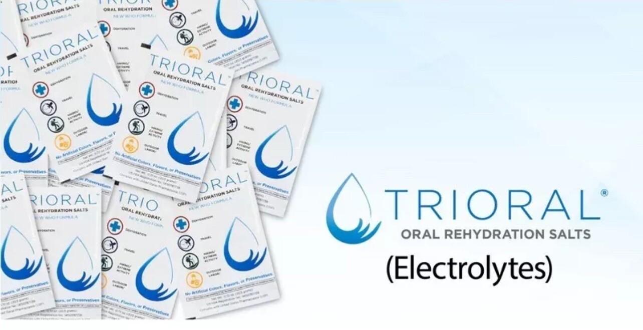 TRIORAL Oral Rehydration Salts 10 Packets Electrolytes EXP:11/2027