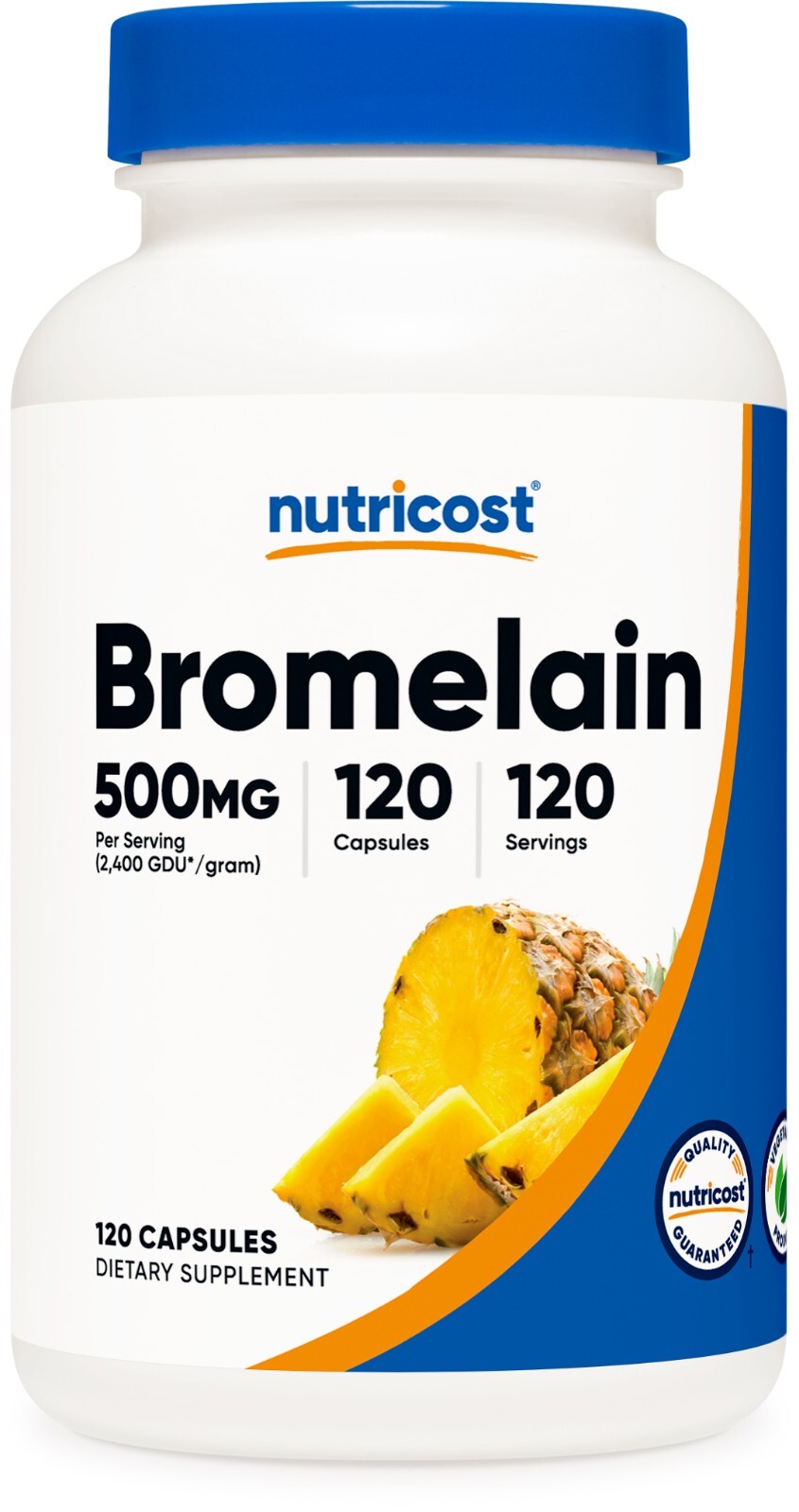 Nutricost Bromelain 500mg, 120 Vegetarian Capsules