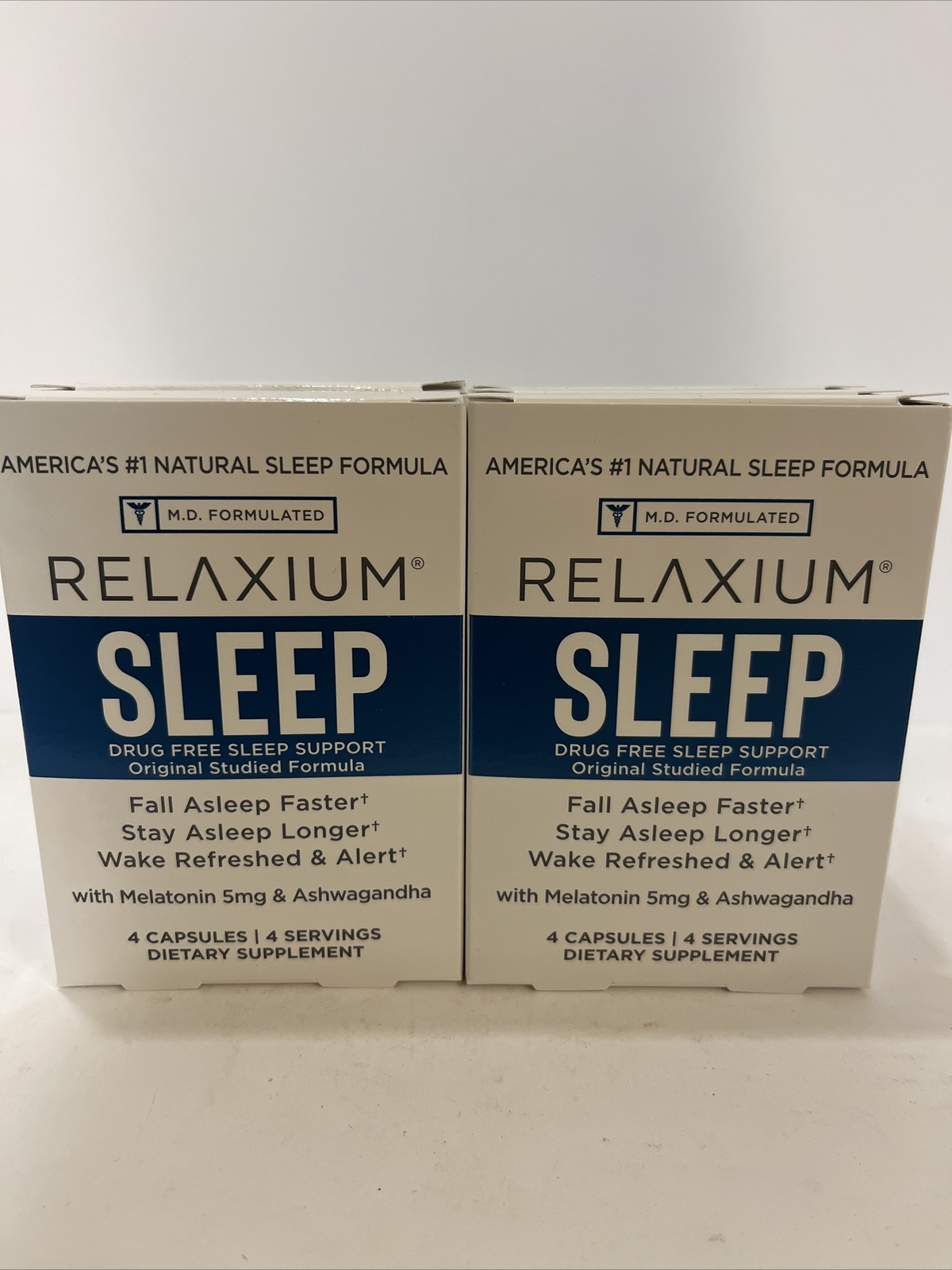 (Lot Of 6) Relaxium Sleep, Drug Free Sleep Support, 6 Packs Of 4 Vegan Capsules.