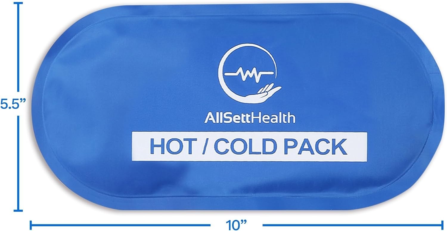 Natural & Safe Ice Packs for Swelling – Reusable 10.5 x 5 Inch Comfort Relief