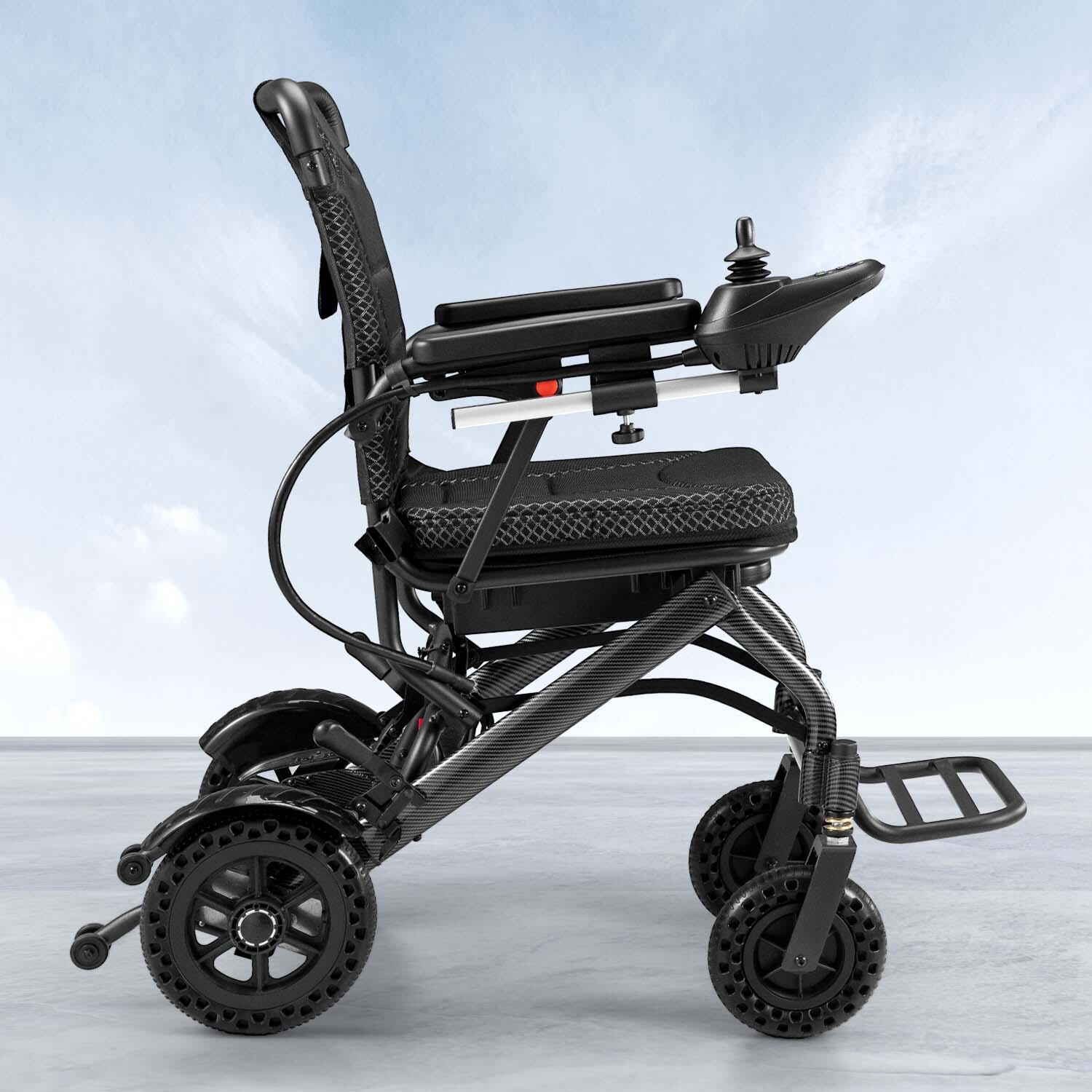 Used Foldable Electric Wheelchairs Intelligent Lightweight For Airline