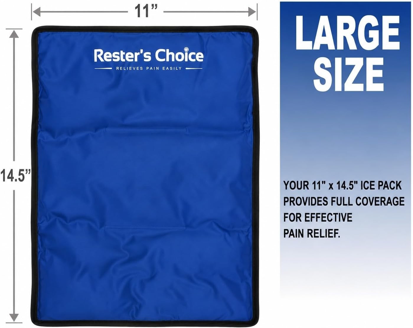 Durable Reusable Flexible Ice Pack – 11″x14.5″ for Sore Muscles and Swelling