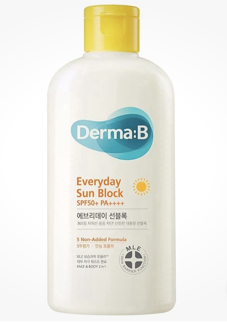 Derma B Everyday Sun Block SPF50+ PA++++ 6.7 fl oz (200ml) -K-Beauty