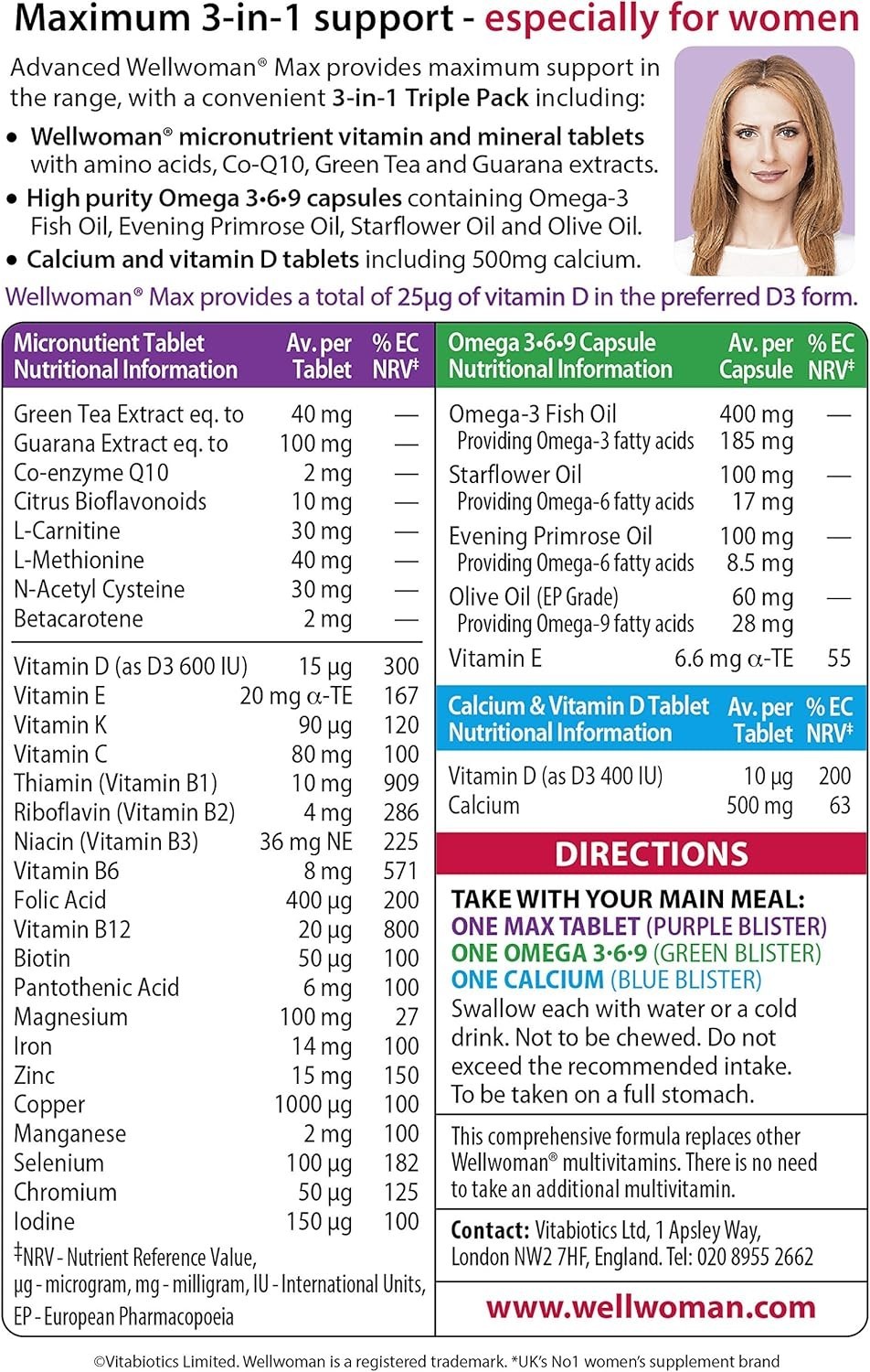 Wellwoman Max Capsules – Pack of 84