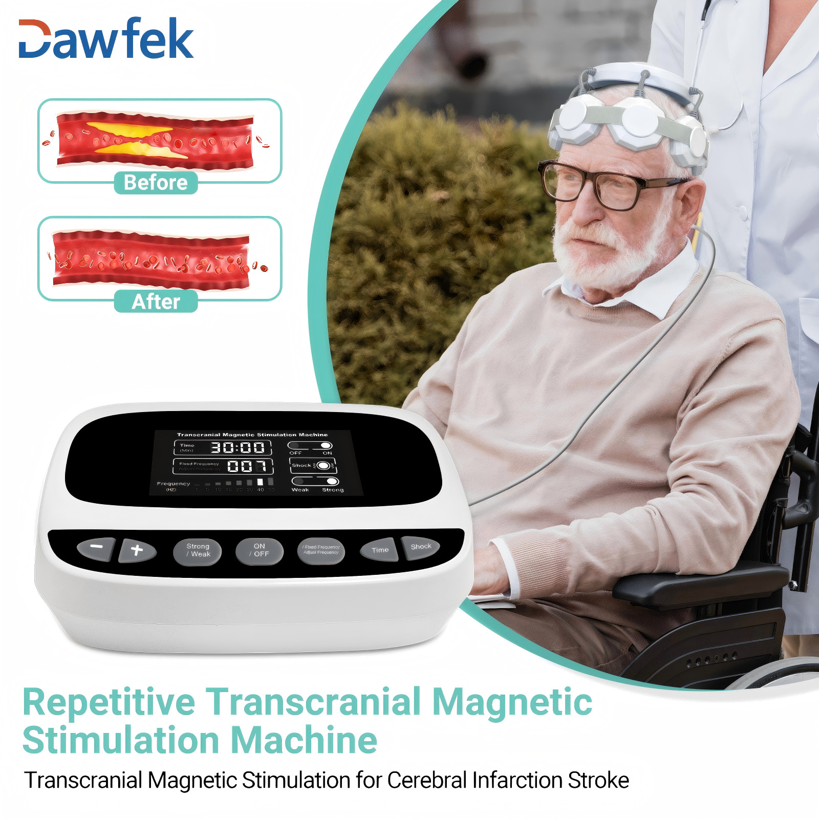 TMS Brain Stimulation Therapy Machine for Anxiety Depression Insomnia Treatment