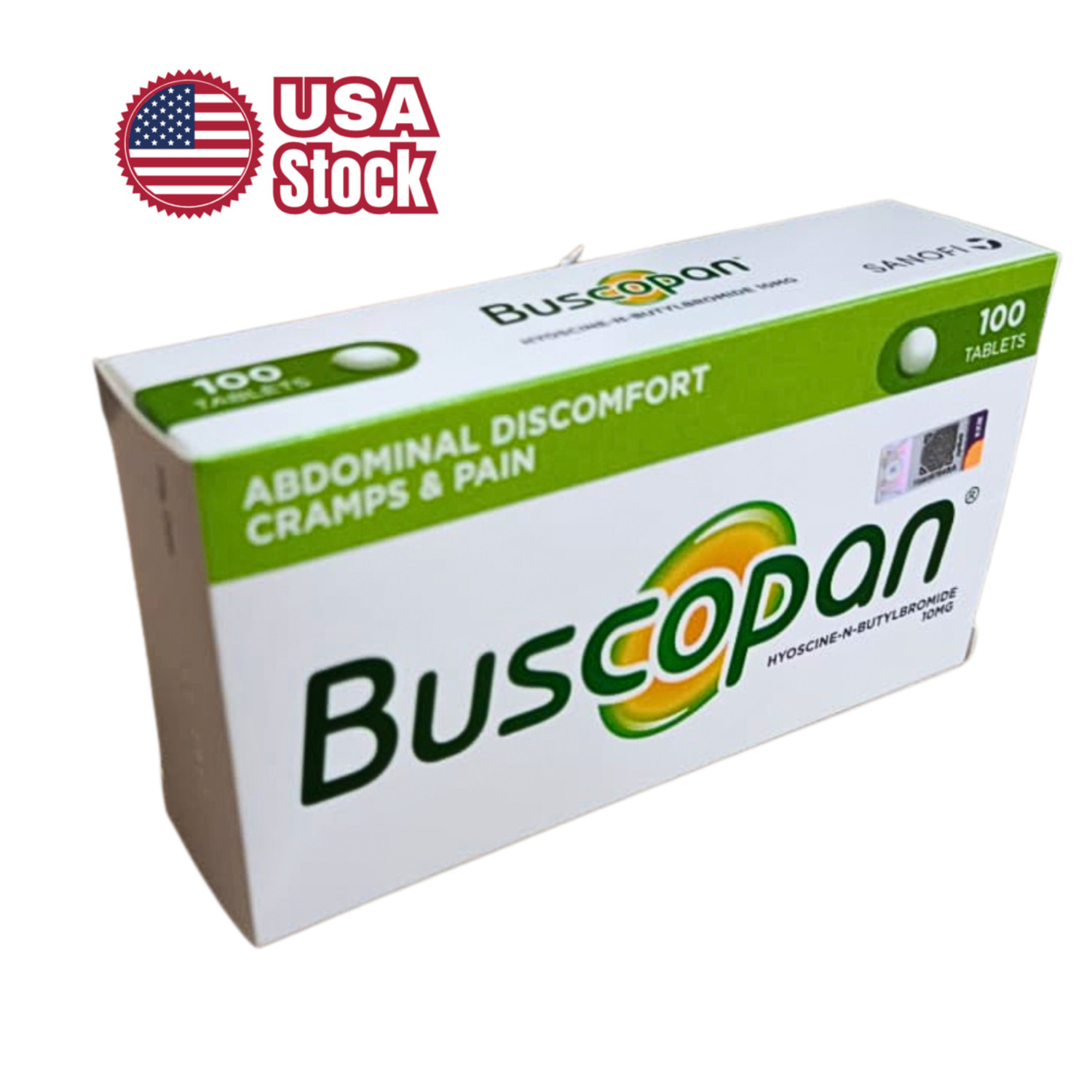 100 Tablets 10mg Irritable Stomach Discomfort Cramps Pain Relief [SHIP FROM USA]