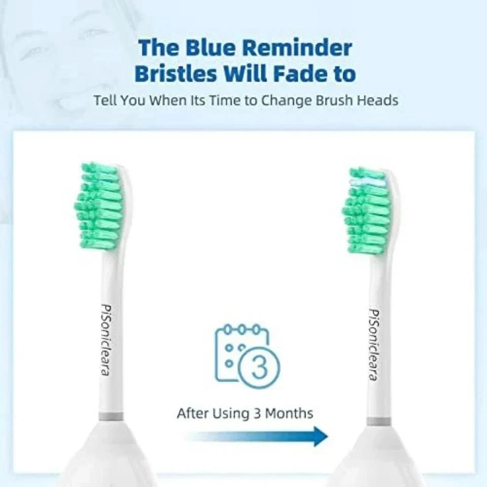 Replacement Toothbrush Heads(6 Pack) Compatible with Philips Sonicare E-Series E
