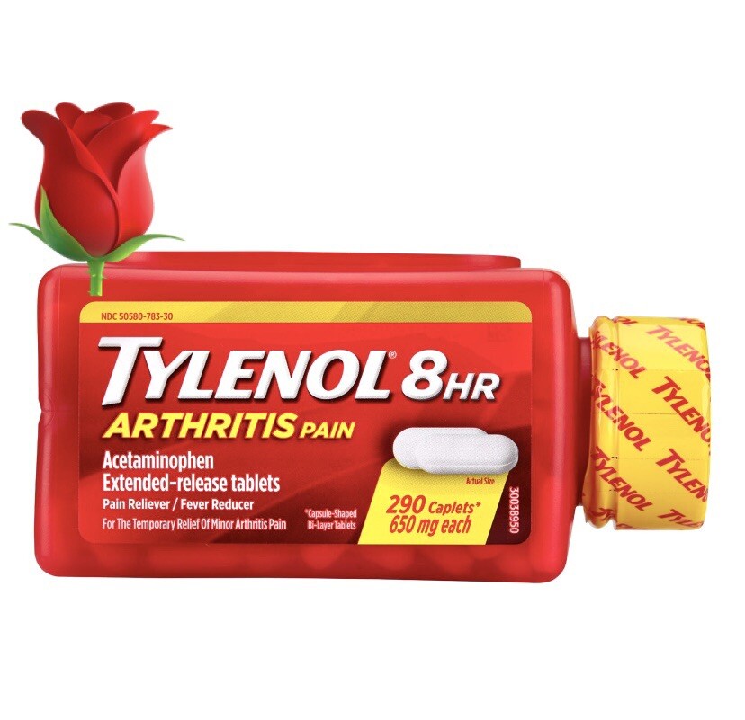Tylenol 8 HR Arthritis Pain Extended Release Caplets, 650mg (290 ct) bi-layer 