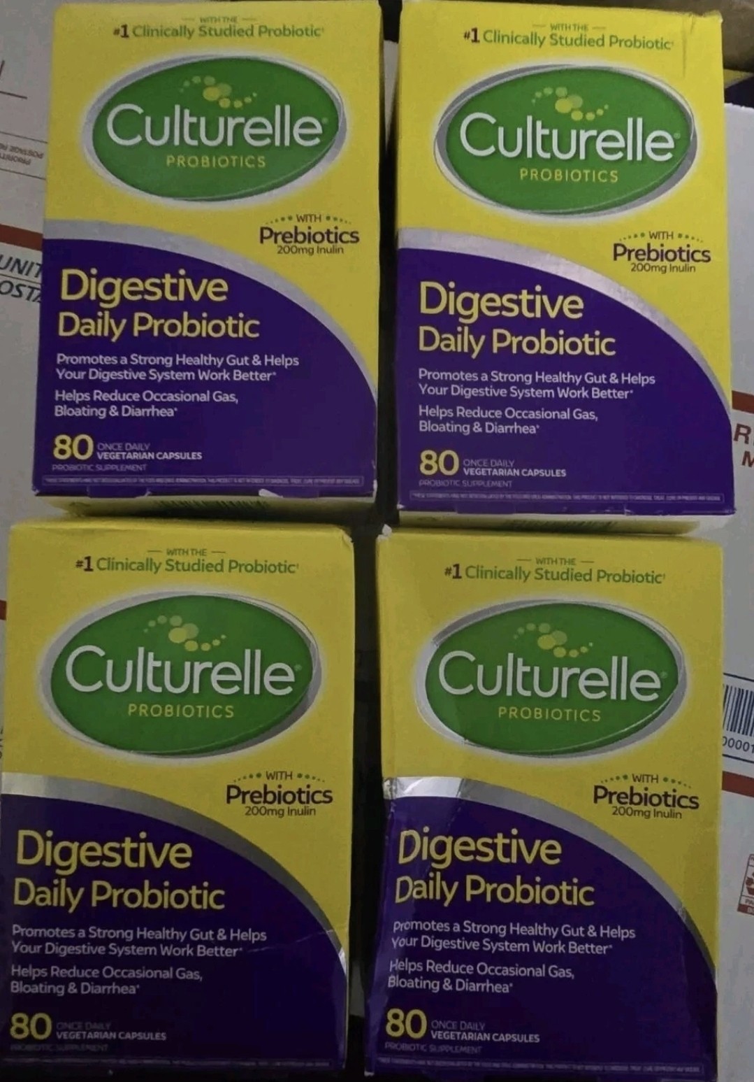 Culturelle Digestive Health Daily Probiotic 80 X 4= 320 Capsules Exp 6/27+