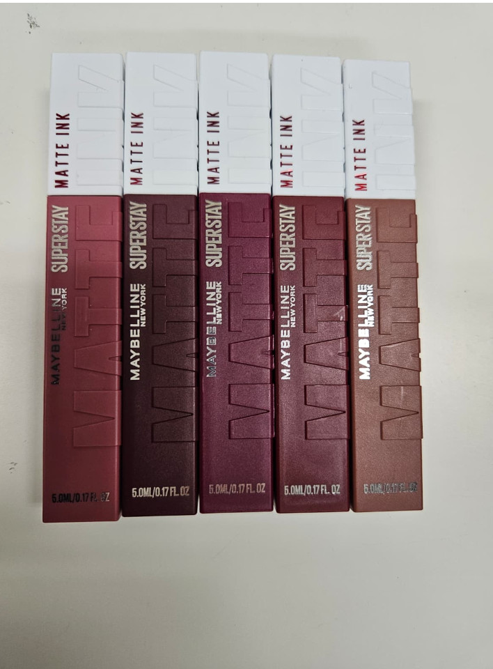 5 Piece Maybelline Superstay Matte Ink Liquid Lipstick Lot