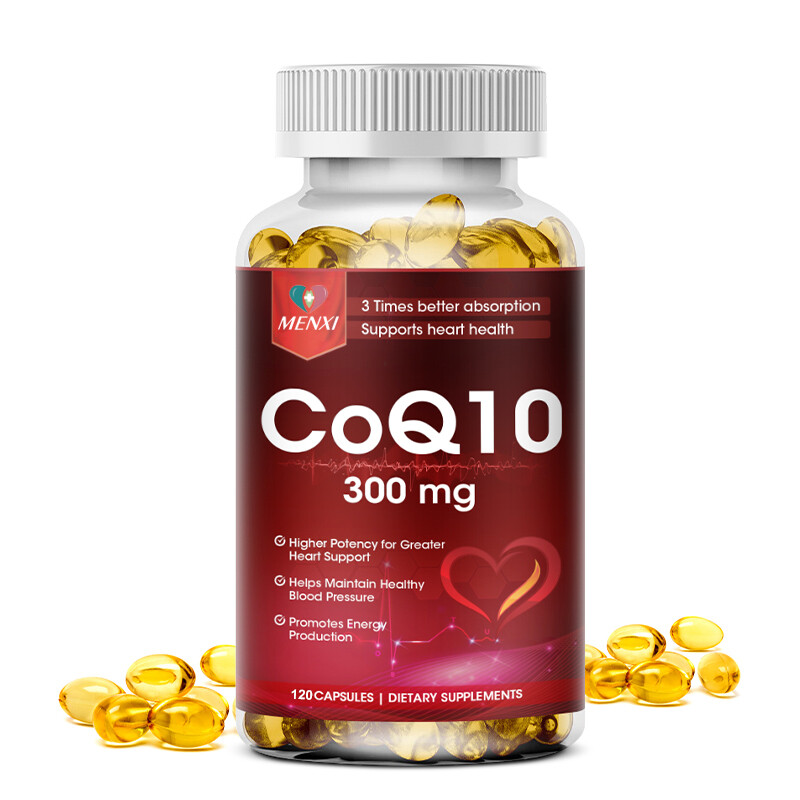 MENXI CoQ10 Capsules 300MG – Heart & Muscle Support with Ubiquinone 120/480PCS