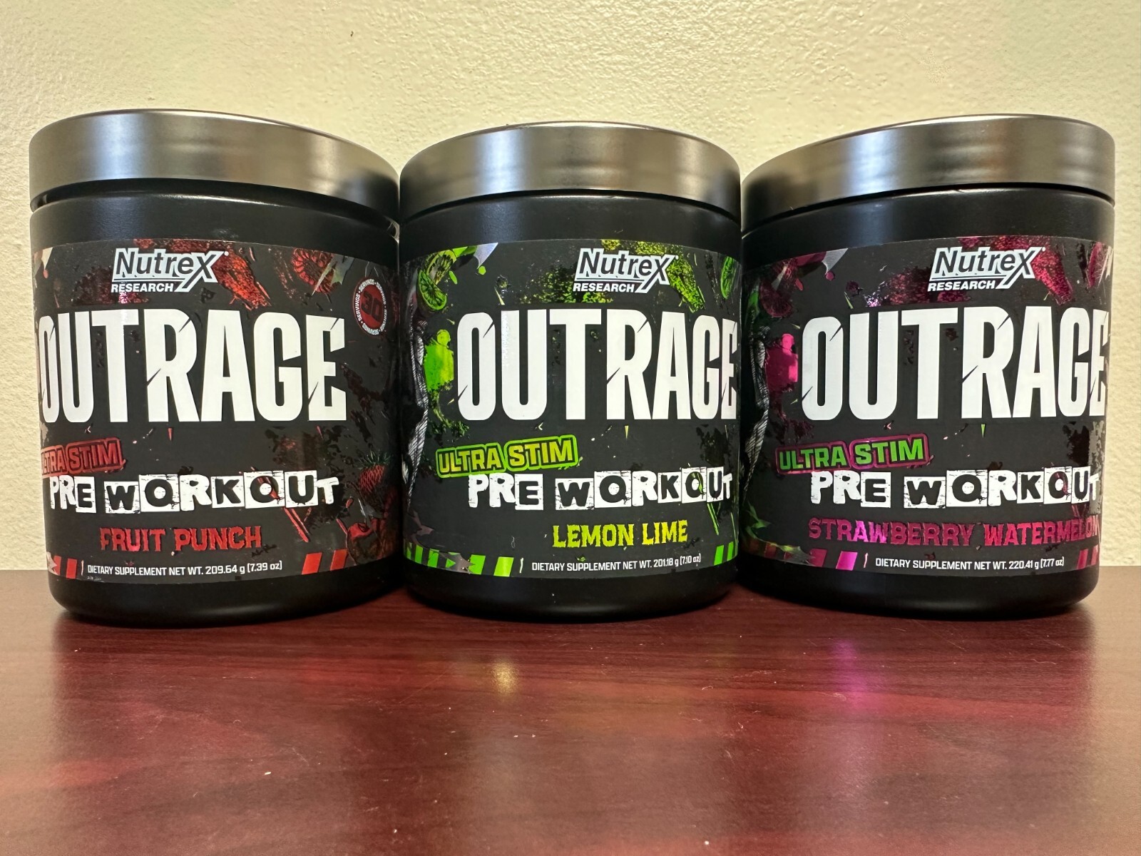 NUTREX OUTRAGE Extreme Pre-Workout Ultra Stim 30 Servings