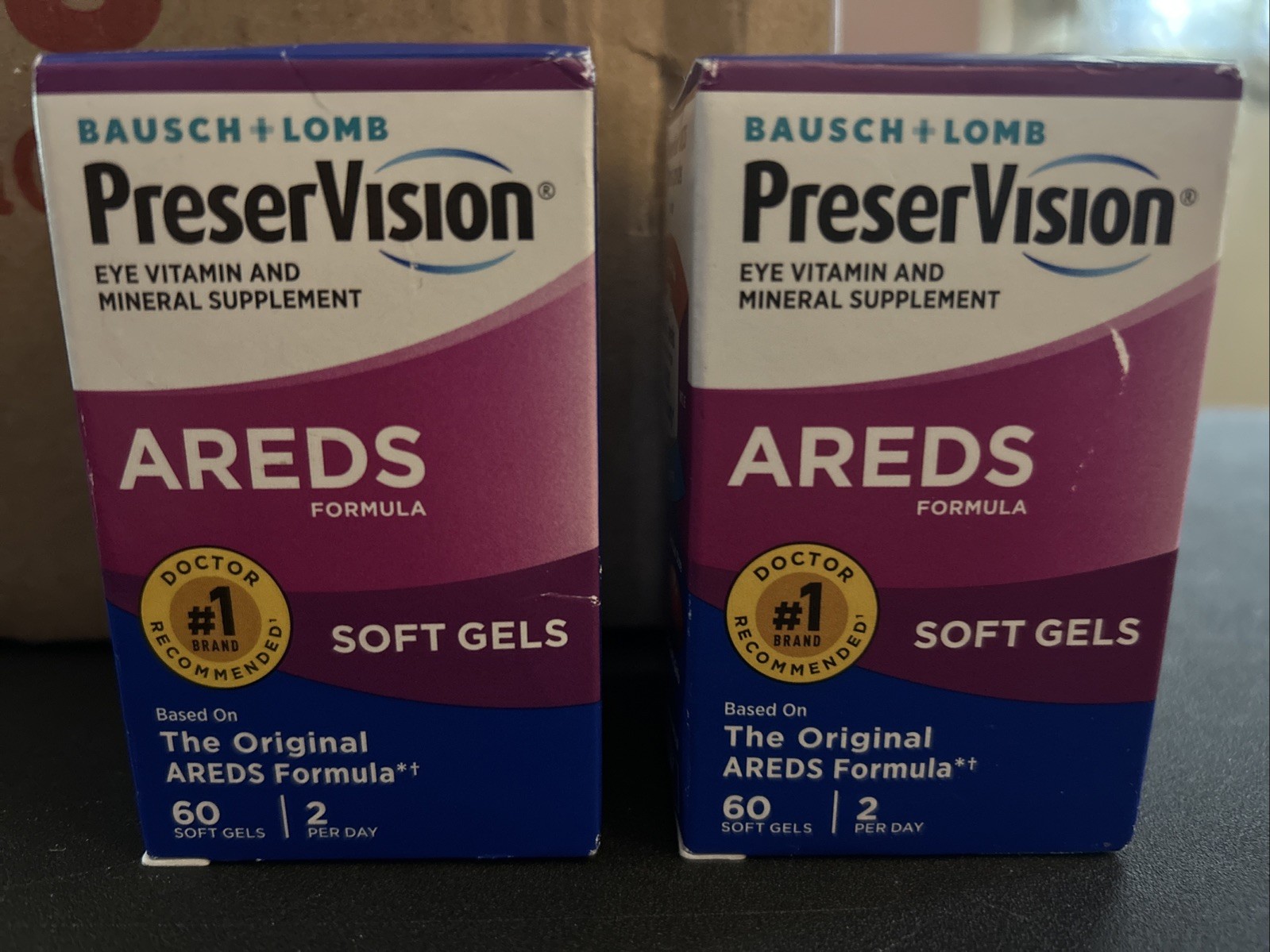 Bausch & Lomb PreserVision AREDS Softgels, 60 Ct – 2 Pack