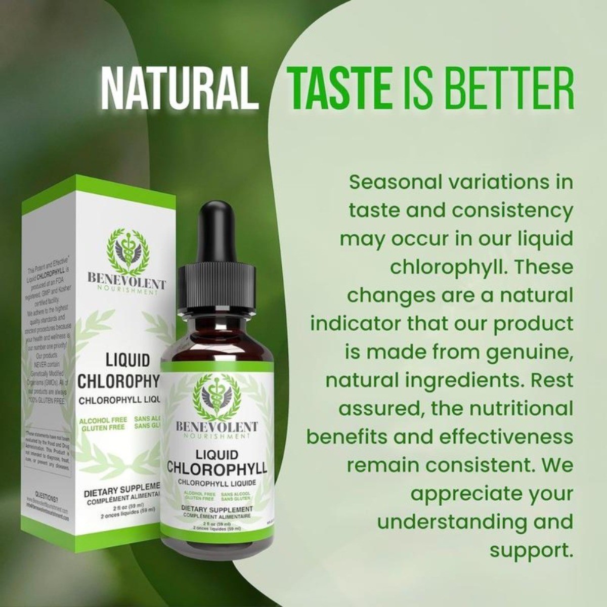 Chlorophyll Liquid Drops – Internal Deodorant, Detox Support, Gut & Liver Health