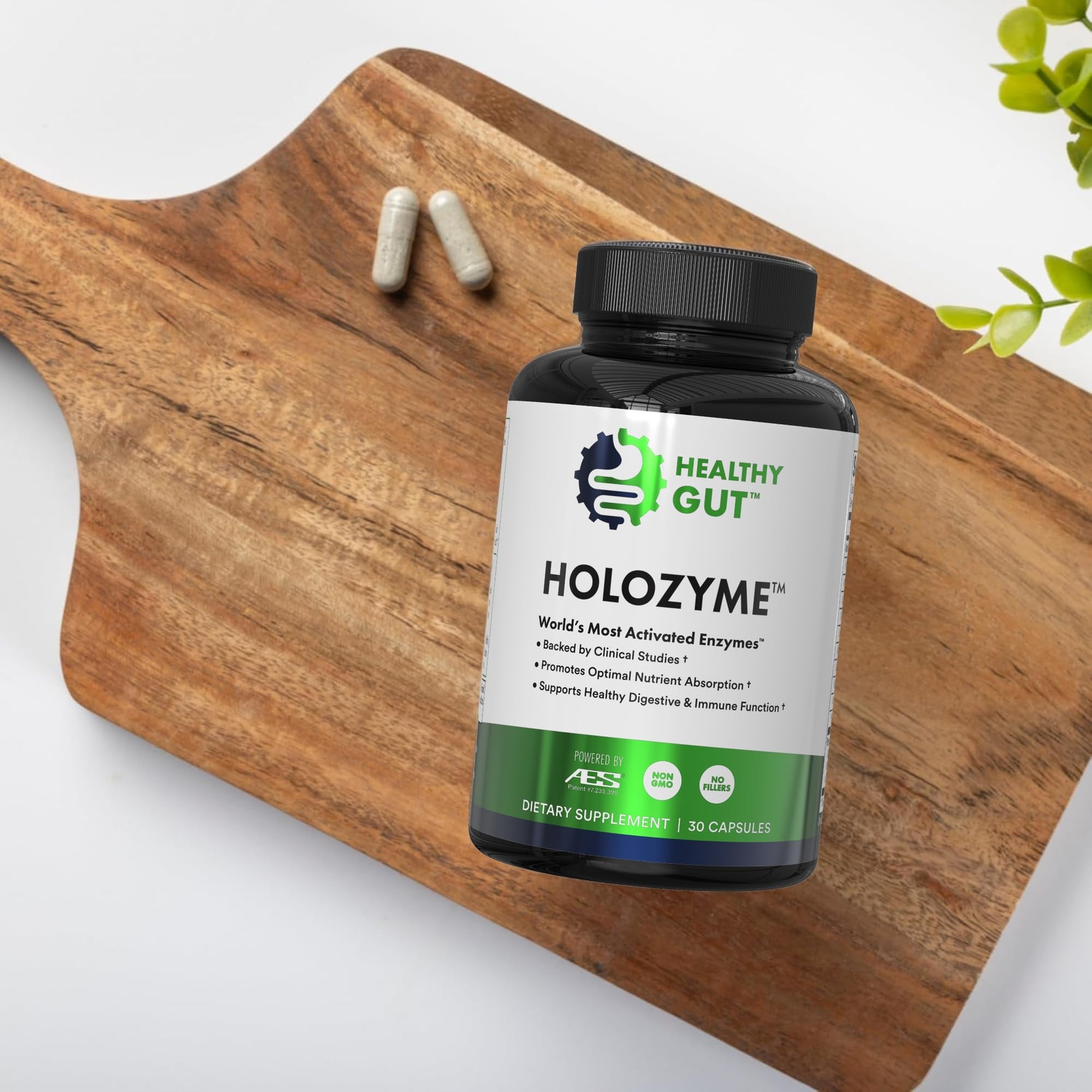 Healthy Gut HoloZyme Digestive Enzyme Supplement 15 Servings Sample Bottle