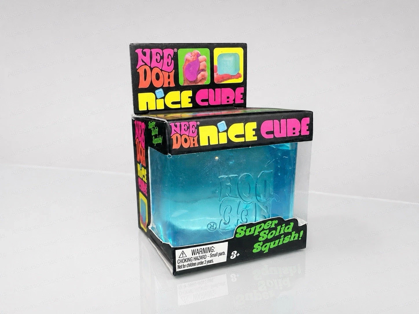 NEW Nee Doh Nice Cube – Super Solid Squish! (Blue) – Stress fidget relief toy