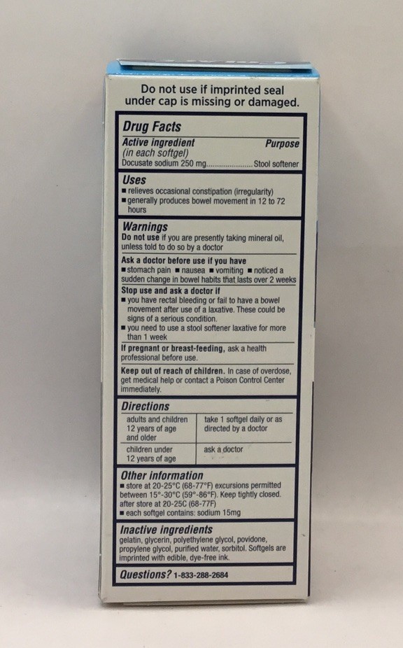 Colace Extra Strength Stool Softener 250 mg 60 Gels Exp 10/26