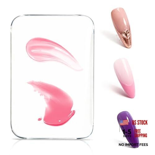Acrylic Nail Art Palette – Transparent Nail Gel Polish 1 Count (Pack of 1)