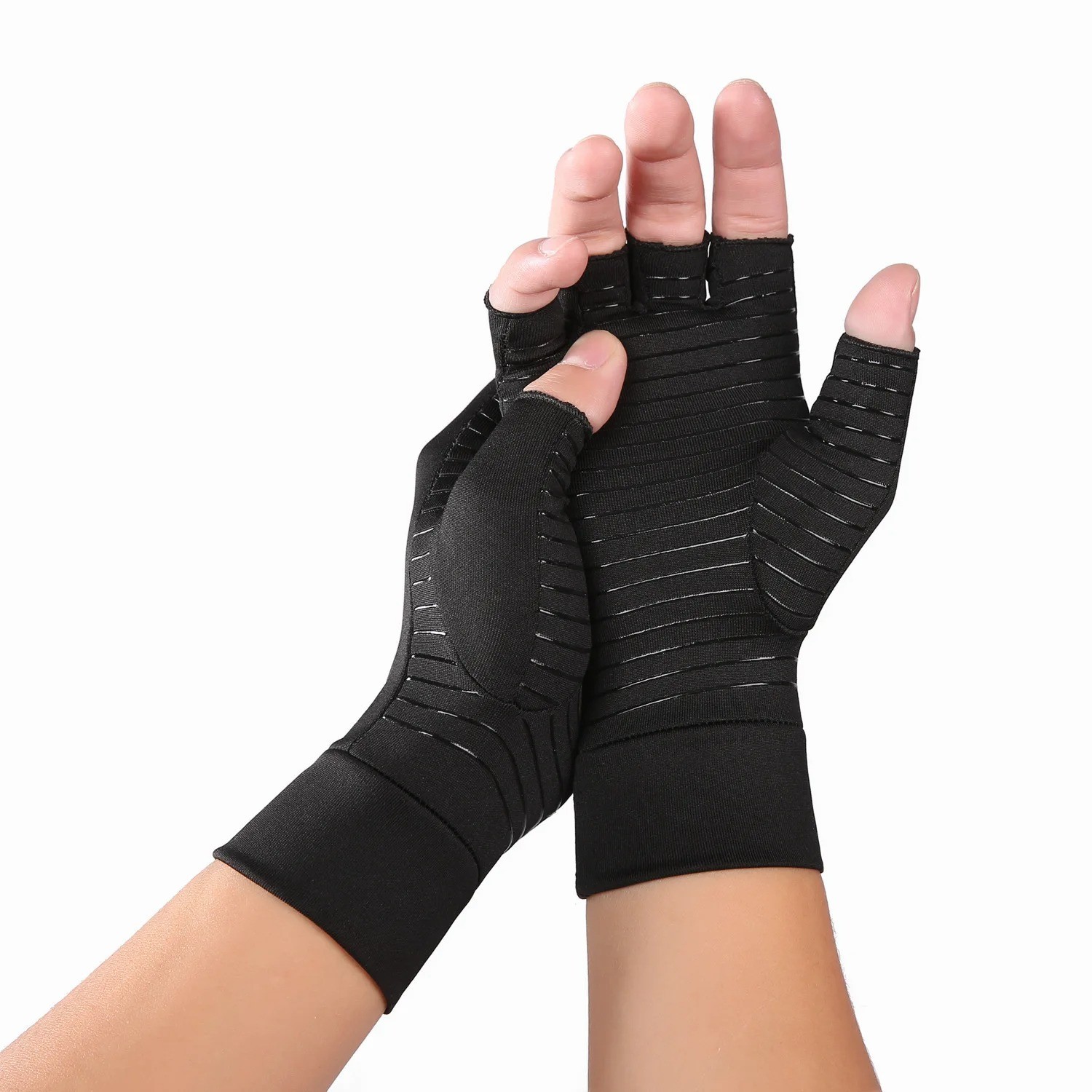 Copper Arthritis Compression Gloves Hand Support Pain Relief Joint Self Care