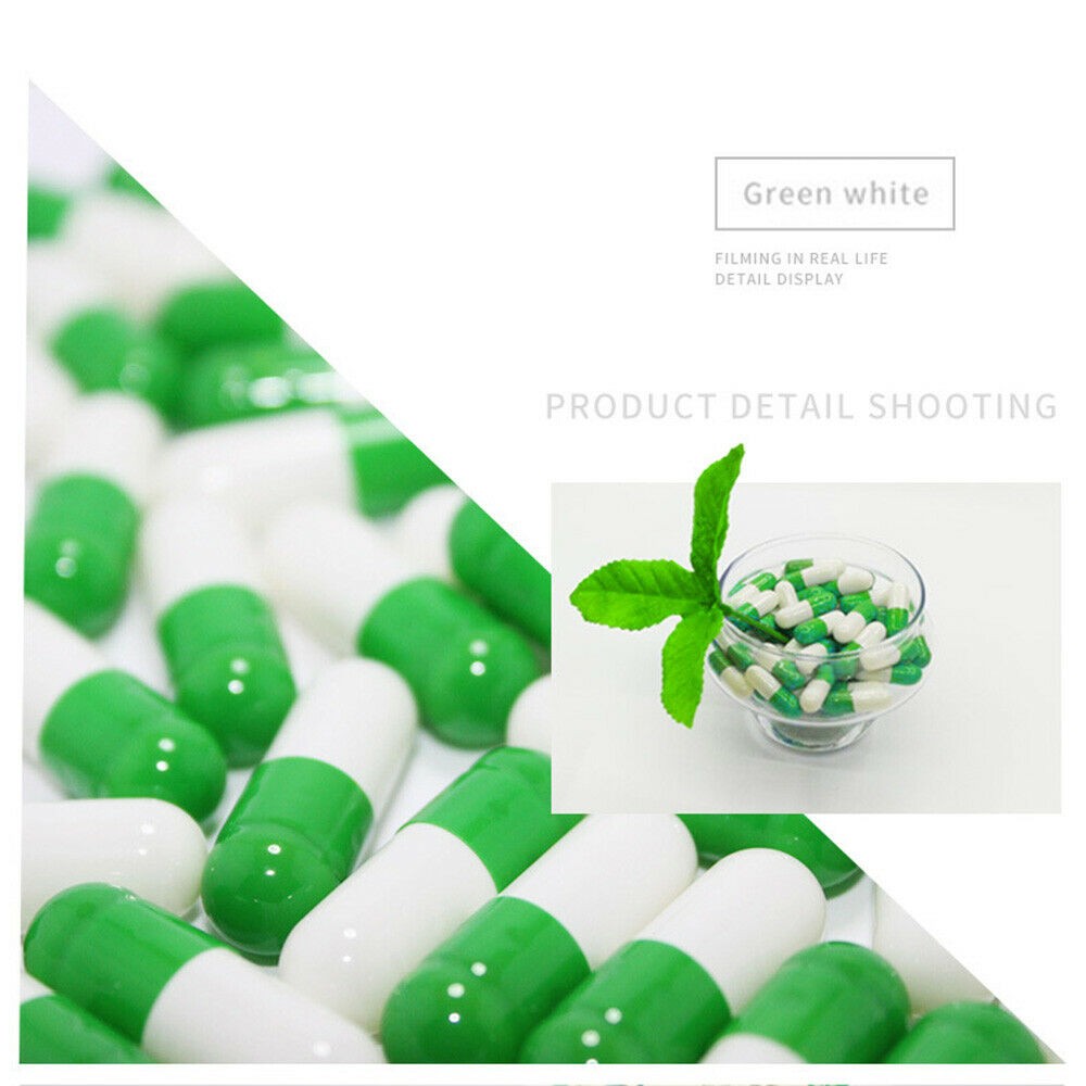 1-10k Size 00 0 1 2 3 4 5 Empty Gel Gelatin Capsules ~Size 00 ~Kosher Colorful