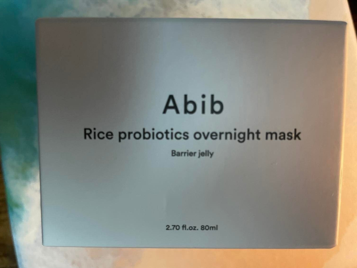 Abib Rice Probiotics Overnight Mask Barrier Jelly 2.7 fl oz Exp. 05/2026 Boxed