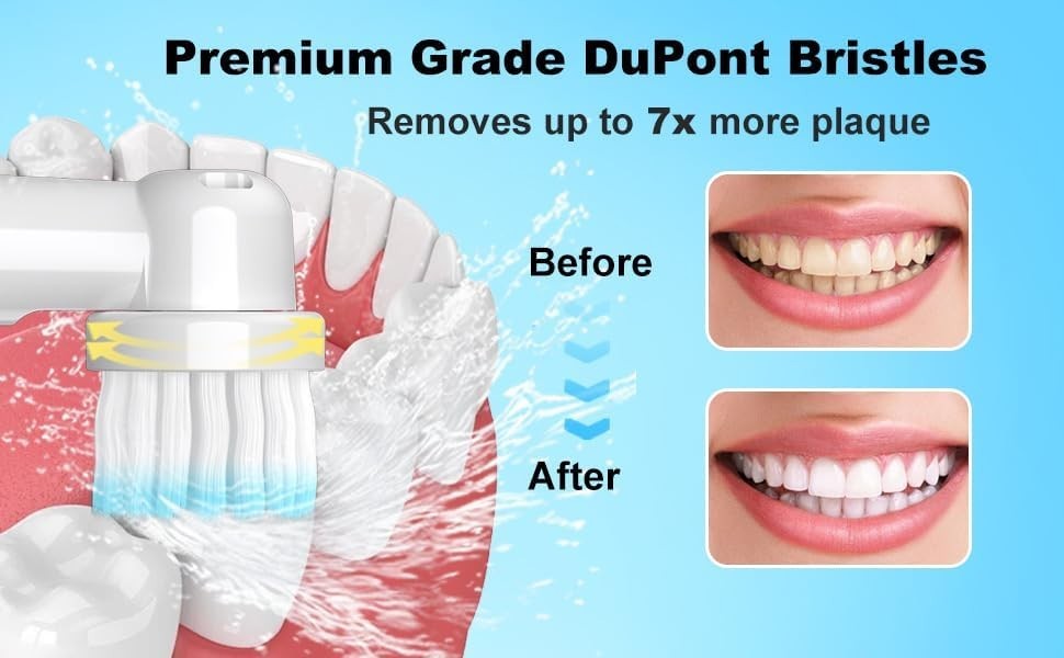 Replacement Heads Compatible with Oral B Braun Electric Toothbrush