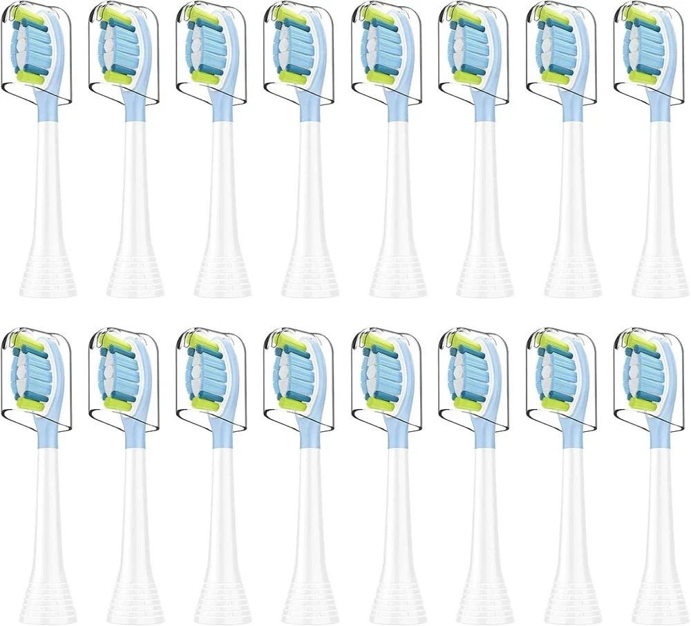 Replacement Toothbrush Heads Compatible with Phillips Sonicare Snap-on 16pc Pack