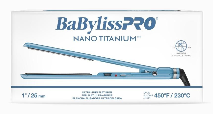 BaBylissPRO Nano Titanium 1″ Ultra-Thin Flat Iron | BNT4072TUC