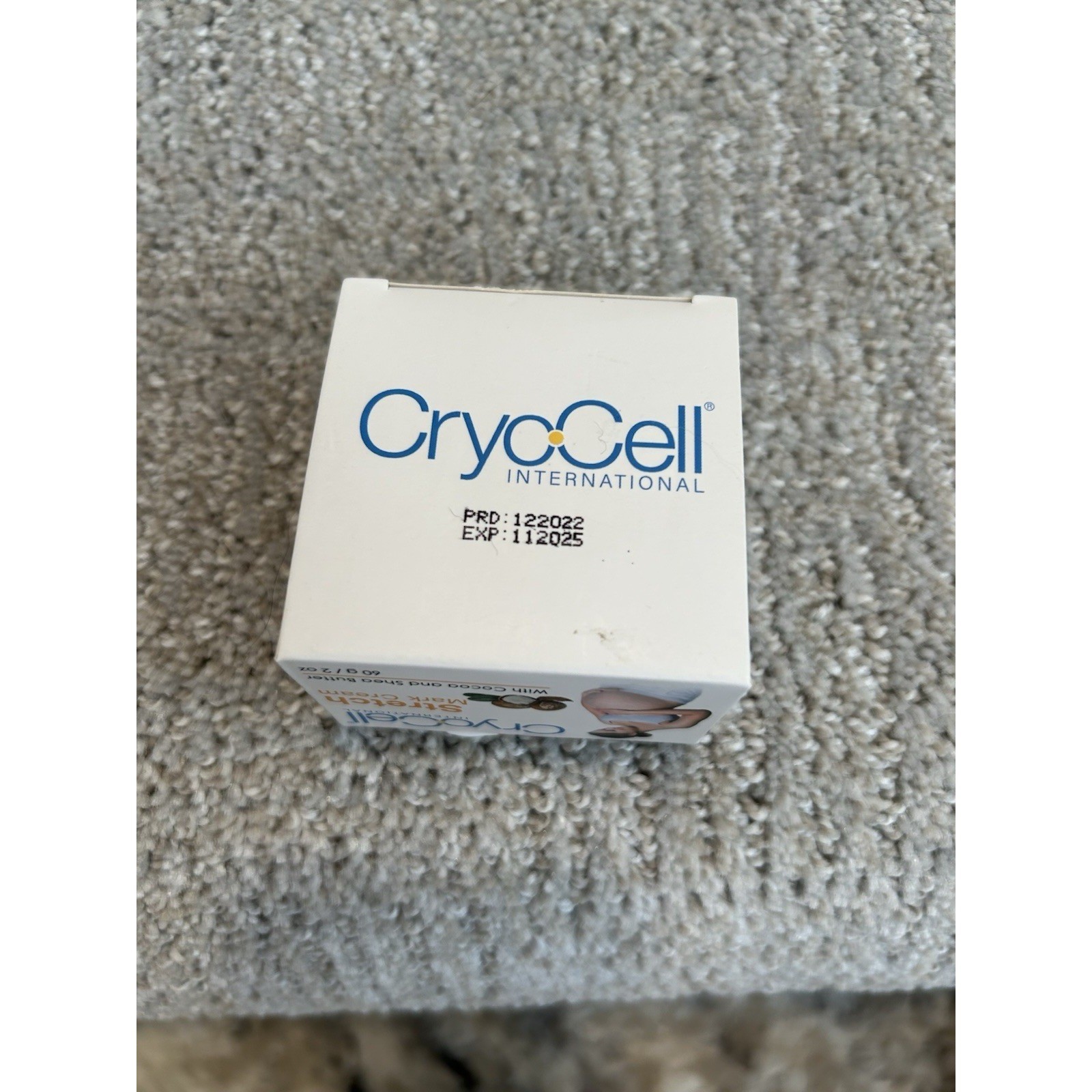 CryoCell International Stretch Mark Cream Cocoa Shea Butter 60g/2oz Exp Nov 2025