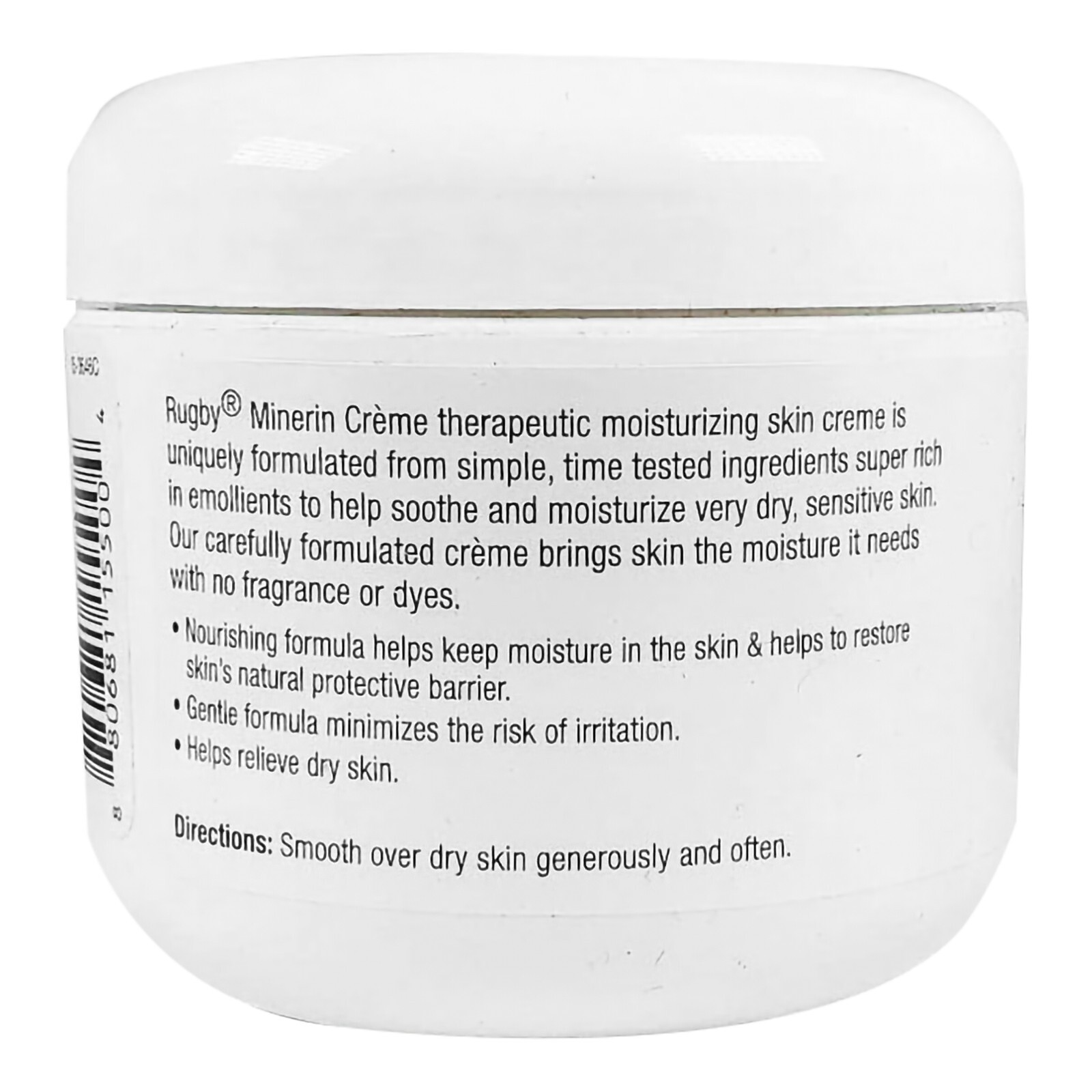 Major Rugby Minerin Creme Dry Skin Relief Hand and Body Moisturizer lotion 4 oz