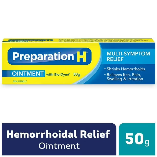 Canadian PREPARATION H Ointment Bio Dyne Multi Symptom Relief 50g Fresh LONG EXP