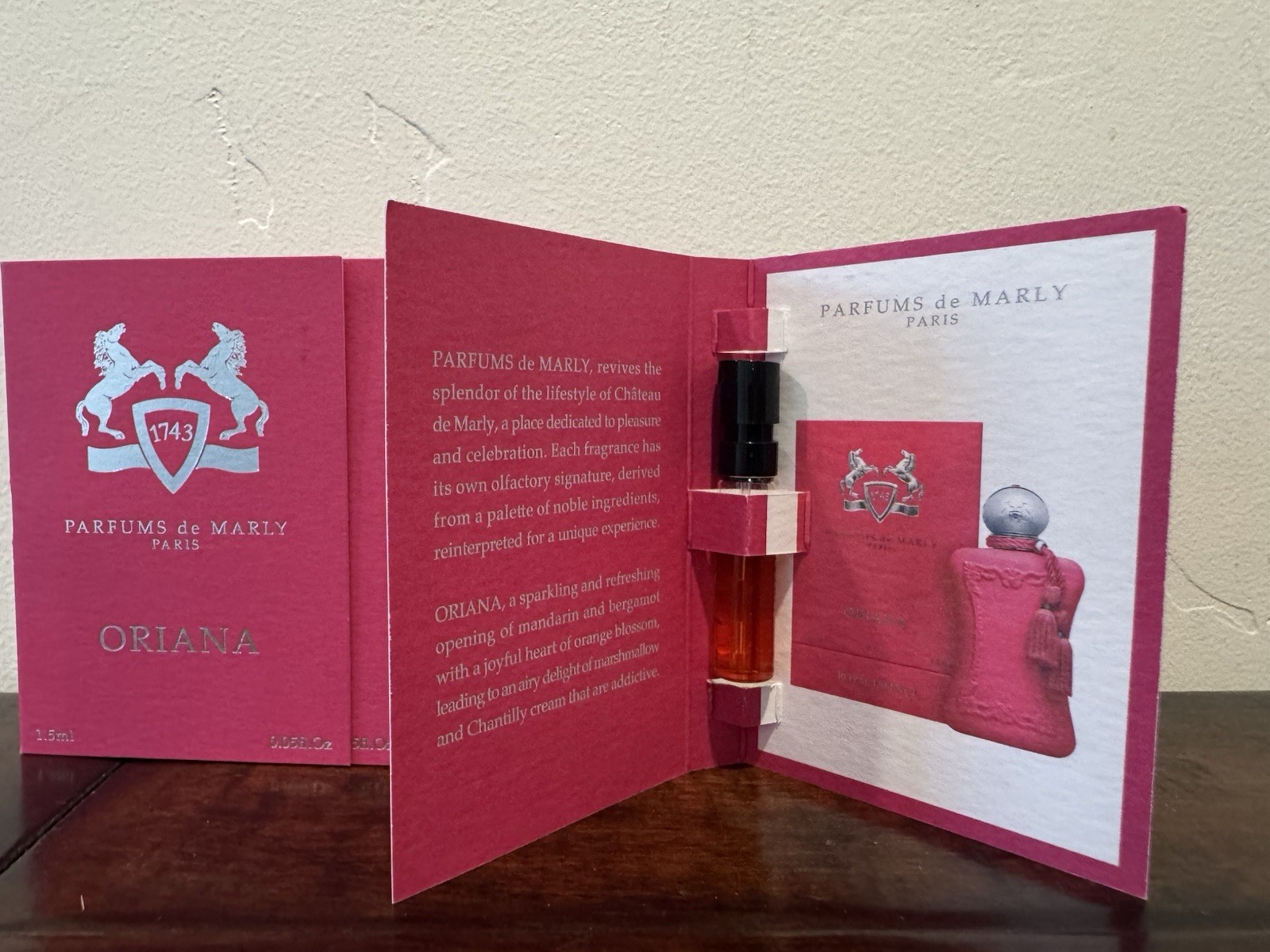 6 ORIANA Parfums De Marly .05oz/1.5ml Eau De Parfum Official Spray Sample/Travel