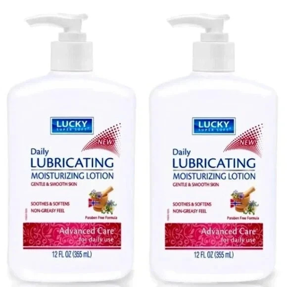 Lucky Super Soft Daily Lubricating Moisturizing Lotion Advance Care 12 oz.