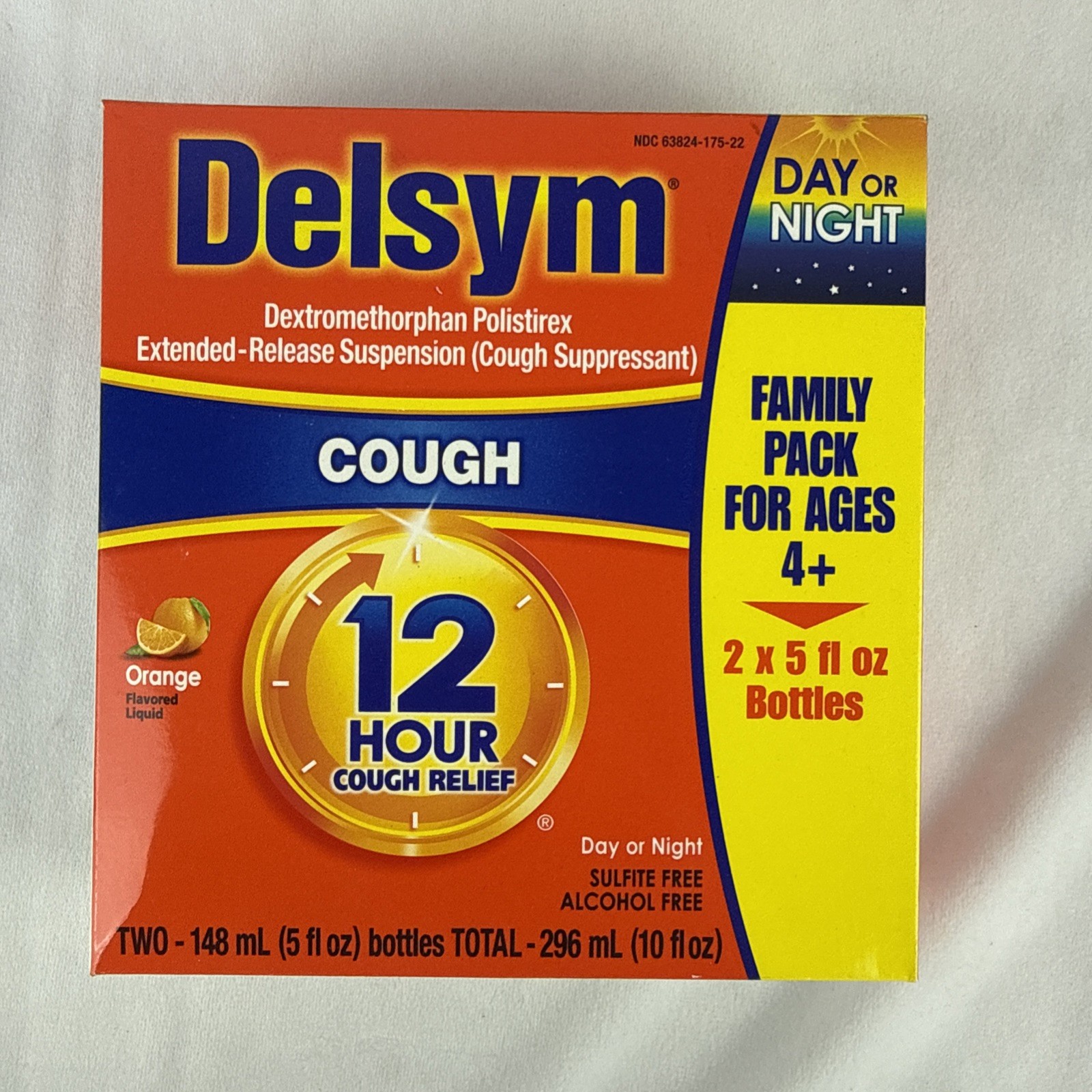 Delsym 12 Hour Cough Relief 2 x 5 fl oz Bottles Grape Flavor Exp: 12/27