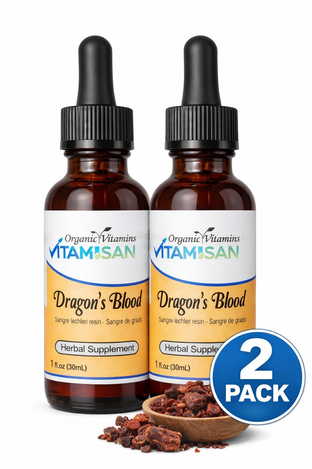 Dragon’s Blood Liquid Extract 2 Bottles Croton Lechleri (Sangre de Grado) Herbal